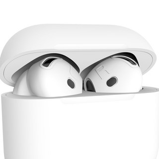 에어팟 4 세대 이어팁 특수코팅 슬림커버 플레이360, 2세트, 화이트