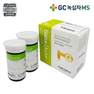 녹십자 그린닥터 혈당시험지 검사지 당뇨 측정 자재스토어 +혈당검사세트, 1세트, 50매입, 시험지