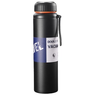 1리터 스텐 대용량 1L 대형 보온병 텀블러 보온 보냉 등산 낚시 물병 미니 보냉병 물통, R99442B(블랙, 1개