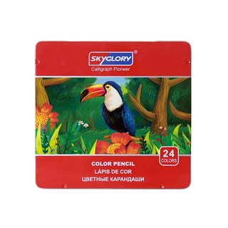 스포티파이 프리미엄 컬러 연필 12/24/36/72/120 오일 세트 아티스트 페인팅 스케치 학교 미술 용품, [05] 24Color