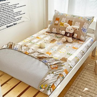 【Be 安樂窩居家】學生宿舍專用床包 純棉床罩 單人床單三件套 床墊套aa99880