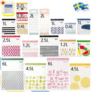이케아 ISTAD 지퍼백 0.3L / 1L / 1L+0.4L / 2.5L+1.2L / 6L+3.5L IKEA + 일회용 손소독제, 1개, 1세트