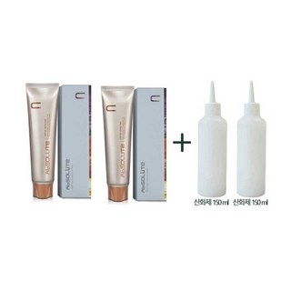 에비뉴쉬에뜨 앱솔루트 컬러링 크림 120g + 피엘산화제 120ml 포함 x 2세트, 구리빛밝은적갈색 8.05, 1개