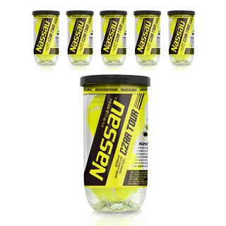 낫소 짜르투어 테니스공 묶음판매, 낫소 짜르투어 테니스공 - 6캔(12입), 6개