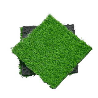 草皮卡扣地板，戶外人工草皮拼接地板，庭院陽台造景裝飾, 2.0【春草/3公分】, 1件