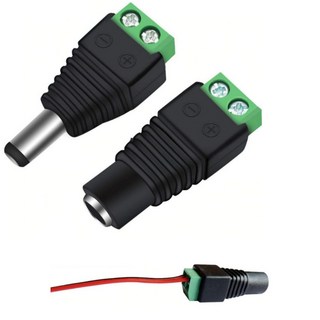 Themoreshop DC 젠더 플러그 연결 소켓 CCTV LED 어댑터잭 세트 5.5mm