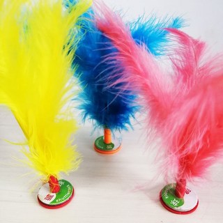 臺灣熱選 毽子 兒童小學生比賽專用 羽毛耐踢毛毽球 老式鍵 大人運動腱 鷄毛毽子, 彩色幼兒隨機1個, 1個