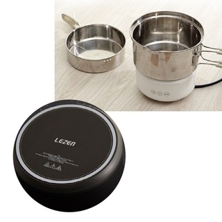 르젠 인덕션 전기쿠커 전기냄비 핫플레이트 프리스탠딩 1구 프리볼트 캠핑 여행 해외, 가지고 다닐 수 있는, 블랙