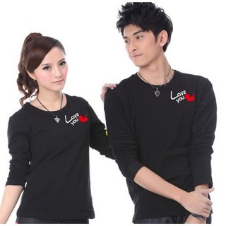 艾咪e鋪 長袖T恤 情侶裝 MIT台灣製 LOVE小愛心 班服 團體服