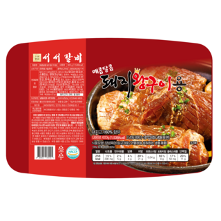 서서갈비 양념 돼지갈비 맛 왕구이 매콤맛, 2개, 600g