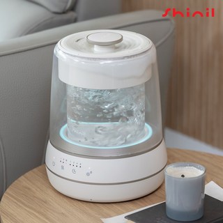 신일 가열식 물멍 신생아 아기 가습기 대용량 무드등 저소음 살균 3L SUH-AR3L, 베이지