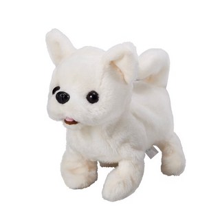 IWAYA 甜甜屋仿真電動狗 黑貓 紅貴賓犬 泰迪狗 米格魯 聖伯納犬 絨毛安撫玩具, 1個, 吉娃娃