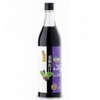 陳稼莊 桑椹原汁600ml - 天然無添加，台灣在地桑椹釀製，健康養生飲品, 1個, 600ml