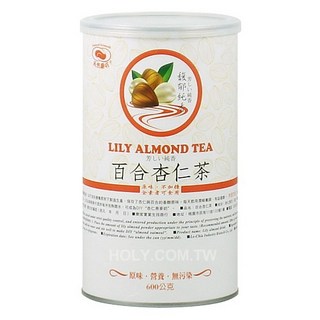 小瓢蟲生機坊天然磨坊 百合杏仁茶600g罐裝，無添加糖，健康沖泡飲品，享受自然風味, 1個
