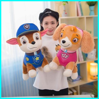 瀾錦書舍 柔軟PP棉 汪汪隊毛絨玩具 狗狗巡邏隊 全套公仔 阿奇布偶 兒童生日禮物, 1個, 路馬,30cm