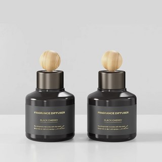 1+1 럭셔리 명품 고급 차량용 방향제 디퓨저 80mL x 2개, 화이트머스크