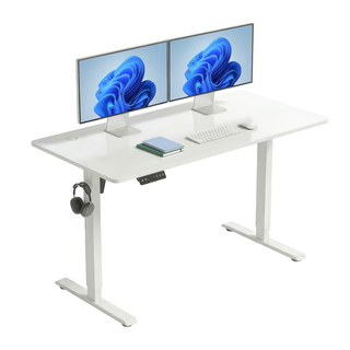 잔비오 전동 높이조절 책상 1200 1400 전동책상 스탠딩 모션데스크 컴퓨터책상 ZO1, 화이트