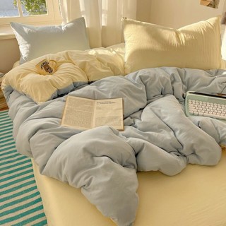 居居宅の純色日系床組 被套枕頭套床套床罩床單組 床包組涼感