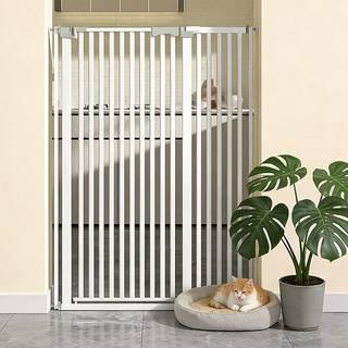 SengsoHome 1.5M 롱 반려동물 안전문 강아지 울타리 애견 고양이 대형견 안전 펜스 방묘문 펫도어 고양이 울타리 반려동물 울타리 대형, 1세트, 흰색