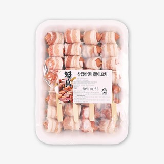 오지상구루메 삼겹비엔나꼬치 500g내외 (62gx8EA) 캠핑 수제꼬치, 1개, 500g