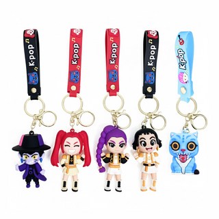 케이팝 데몬 헌터스 굿즈 케데헌 실리콘 키링 5개 1세트, 케데헌 키링세트