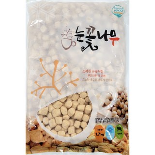 눈꽃나무 다이스 인절미 1.7kg 굳지않는 국산 빙수떡, 1개