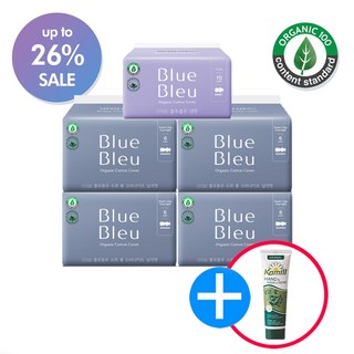 블루블루 유기농 생리대 대형1팩 오버나이트4팩(사은품증정), 5개, 1개입