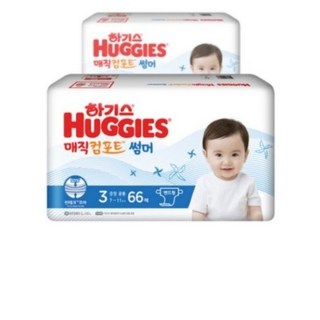 하기스 2021 매직 뉴컴포트 썸머 밴드형 공용 중형 3단계 (7~11kg), 130매