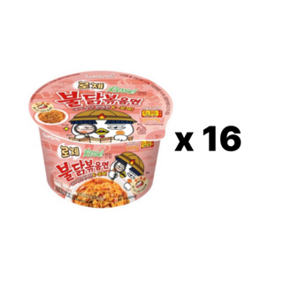 불닭볶음면 로제 큰컵 105g, 16개