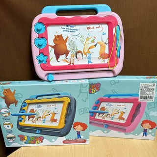 翔翼玩具 畫畫板 畫畫教學版 數字白板 磁性畫板，安全標章合格玩具, 1個, 動物可愛黑白畫板 910952