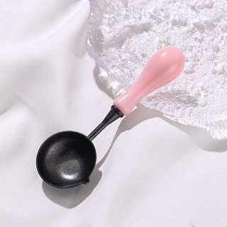 匠心實木柄不粘火漆勺 快速融化蠟粒省心高效火漆工具, 1個, /粉色火漆勺子*