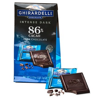 GHIRARDELLI 鷹牌 86%濃黑巧克力磚, 117.1g, 1袋