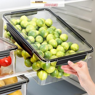 冰箱保鮮盒收納盒食品級冷凍專用食物大容量透明密封儲物盒, 透明白【冷藏速凍/保鮮收納】,4號【6550ML】雙重密封/加厚耐用, 1個