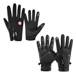 加厚保暖機車手套 防水防風騎士手套 冬季保暖手套 舒適耐用 字母升級款 XL, 【字母升級款/XL】機車手套 保暖手套