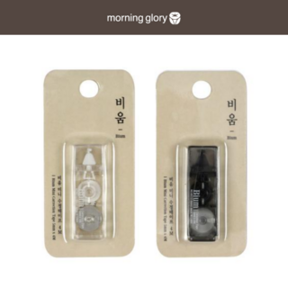 모닝글로리 비움 미니 수정테이프 4M, 2개, 스모키 1 + 투명 1