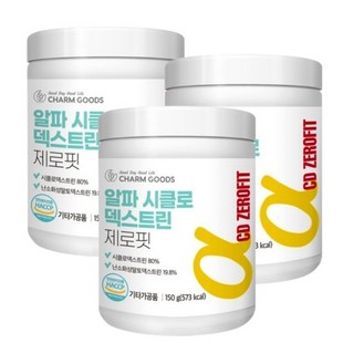 알파CD 알파시클로덱스트린 분말 가루 제로핏 파우더 식약청 haccp 인정 x 3통, 60g, 3개
