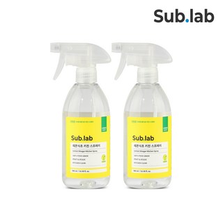 서브랩 레몬식초 키친 세정 스프레이, 2개, 500ml