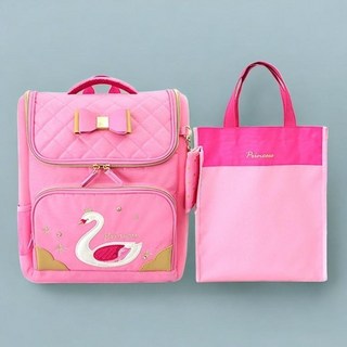 키즈 학생 입학 가방 스완 시크릿 하드 책가방 세트 스쿨백 백팩