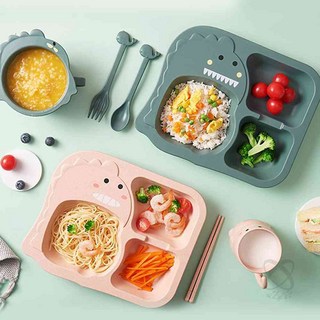 이헌 공룡 식기 세트 스푼포크, 1공룡식판세트-그린