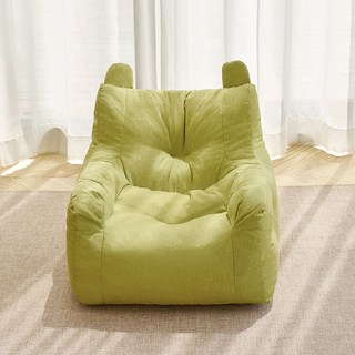 兒童懶人沙發閱讀椅 寶寶單人休閒座椅 書角臥室陽臺小沙發, 1個, 牛油果加大