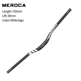 자토바이 호환 MEROCA 자전거 핸들 바 31.8mm 라이즈 30mm/55mm 길어진 고강도 알루미늄 합금 산악, 03 30mmx720mm White