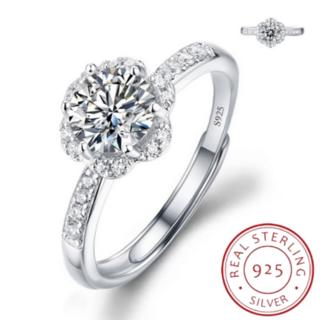 모디안 실버 925 다이아 은 반지