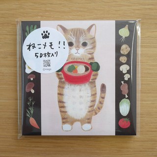 4legs 插畫家便條紙，圖畫書中的貓咪設計，可愛趣味，隨身筆記好幫手, 1個