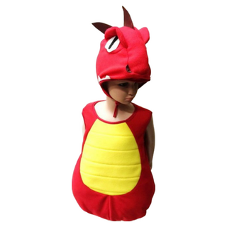 台灣製 兒童澎澎恐龍裝, 紅色, 1個