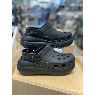 크록스 공식 정품 우먼 남녀공용 키높이 클로그 블랙 [ 재입고 ] [ 베스트 ] 통굽으로 높지만 안정성 있는 편안한 크록스 키높이 신발