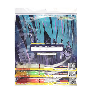 Y피싱 아가미 털실 갈치바늘 10개입 선상 채비 바다 칼치 아가미실 낚시, 핑크(레드), 10개