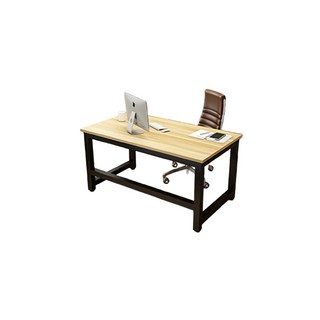 好的家居 加固方管書桌 桌板加厚2.5公分 鋼管加粗, 【黑腳】淺胡桃桌-升級加固款