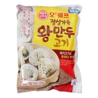 오뚜기 오쉐프 정성가득 왕만두 (1.3kg) x 3봉, 3개