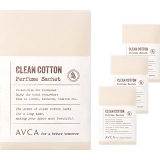 아브카 퍼퓸 샤쉐 옷장 방향제 클린 코튼 본품, 20g, 4개