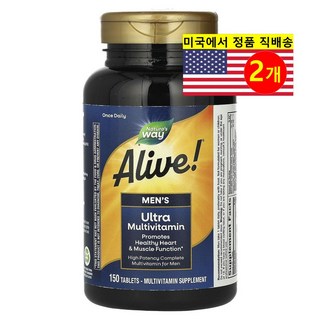Nature's Way 얼라이브 남성용 울트라 멀티 비타민 Alive Mens Ultra Multivitamin